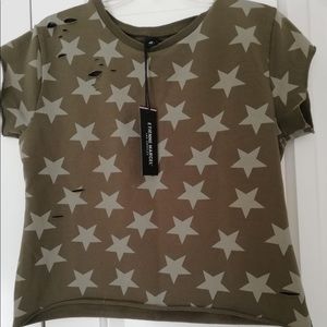 Etienne Marcel Distressed Star Sweatshirt,  XS